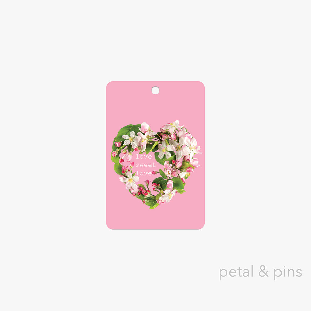 love sweet love gift tag by petal & pins