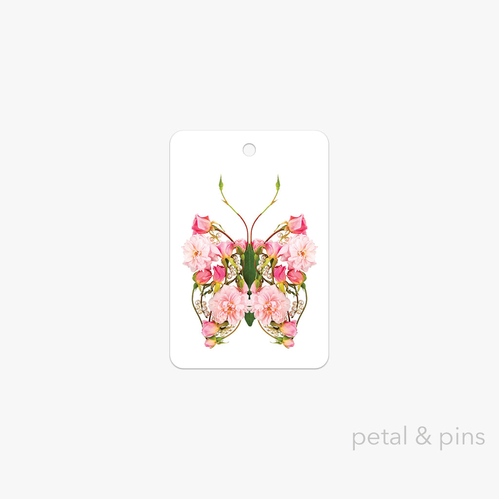 butterfly pearls gift tag by petal & pins