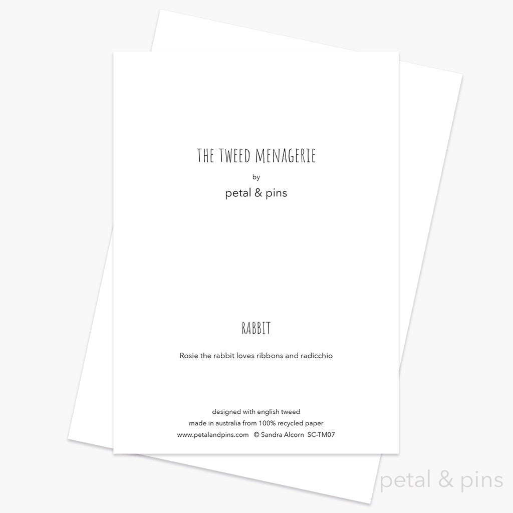 rabbit greeting card