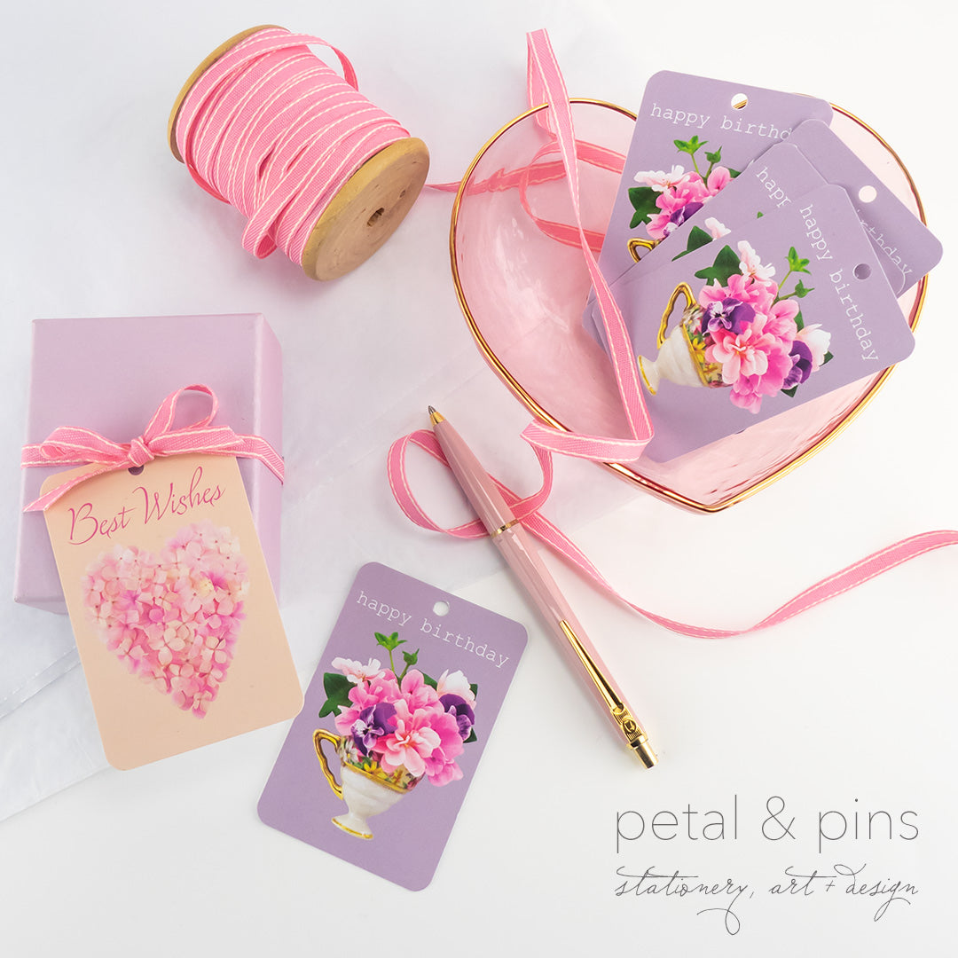 gift tags from the Scrapbook Collection by petal & pins