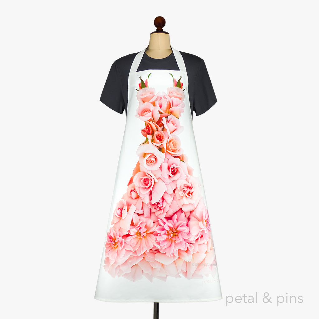 Cécile Brünner rose apron by petal & pins