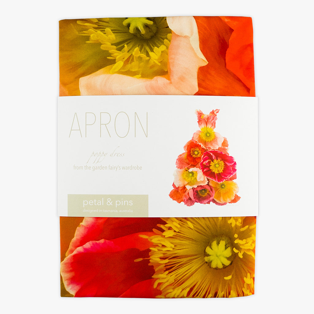 poppy apron by petal & pins - folded with belly band (front)