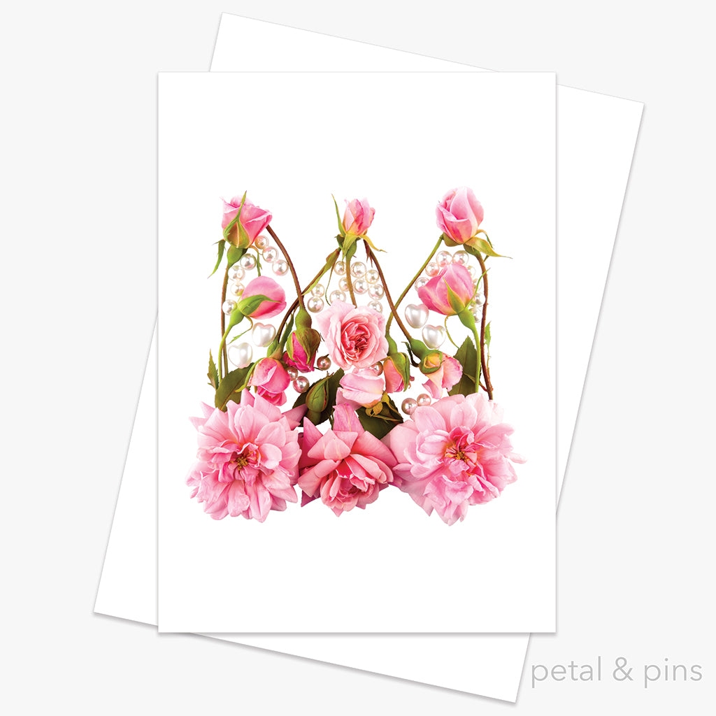 princess crown greeting card from the love letters collection by petal & pins