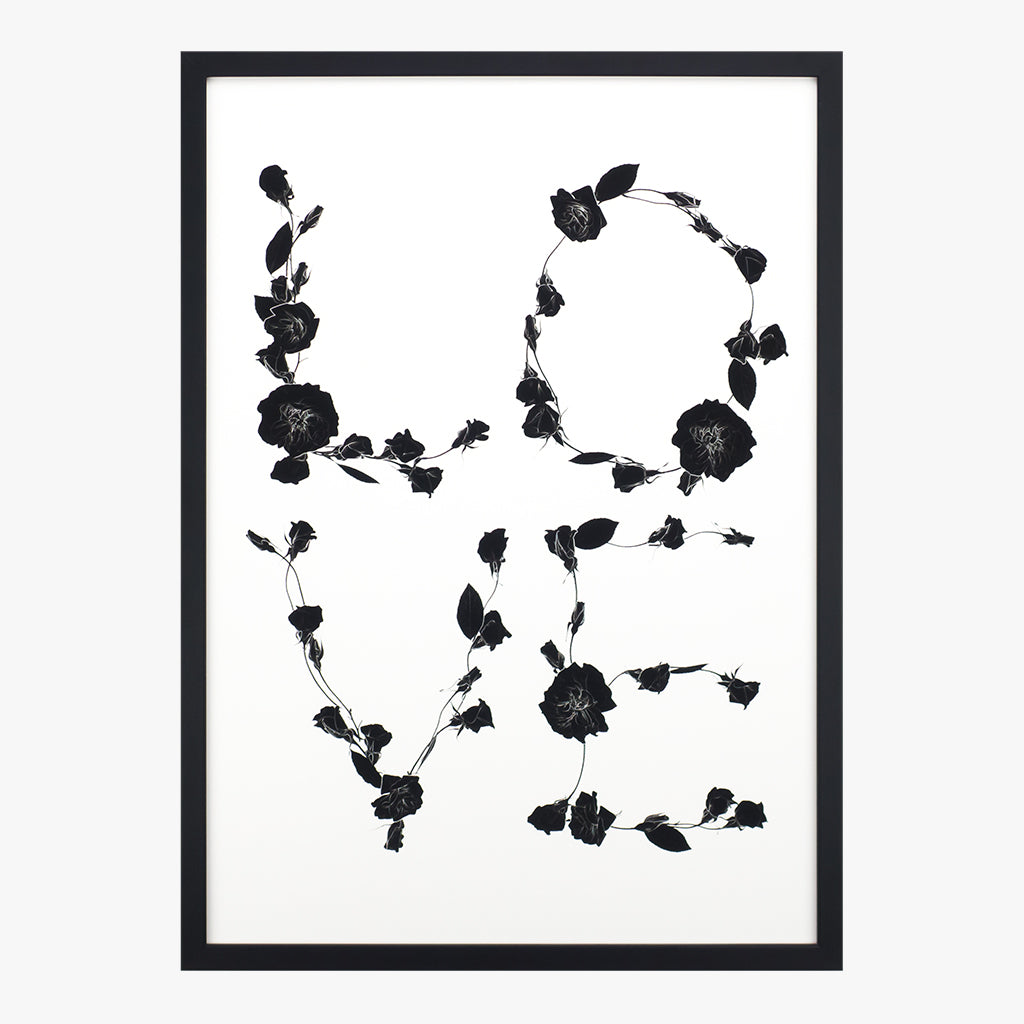 love noir art print by petal & pins