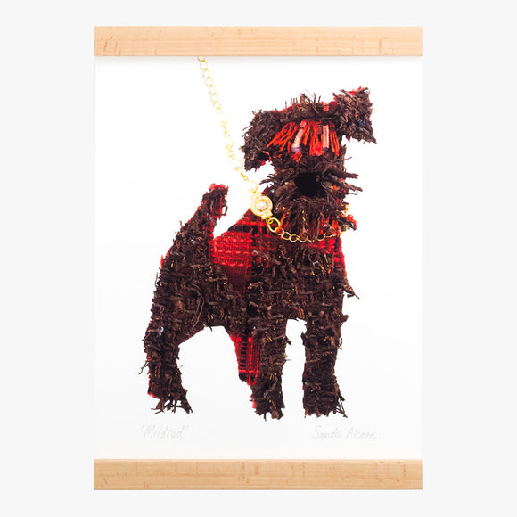 irish terrier art print from the Tweed Menagerie collection by petal & pins