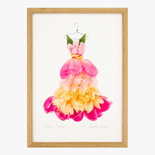 peony fiesta dress art print from the Farmgate Project by petal & pins