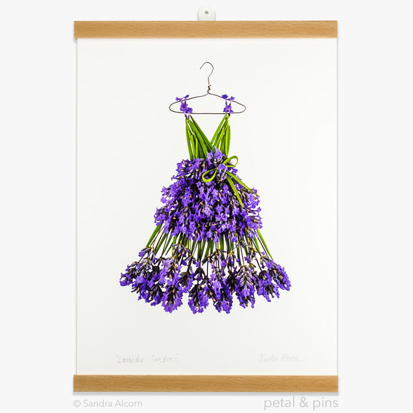 lavender sundress art print from the farmgate project by petal & pins
