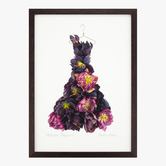 hellebore happiness dress art print from the Garden Fairy's Wardrobe by petal & pins