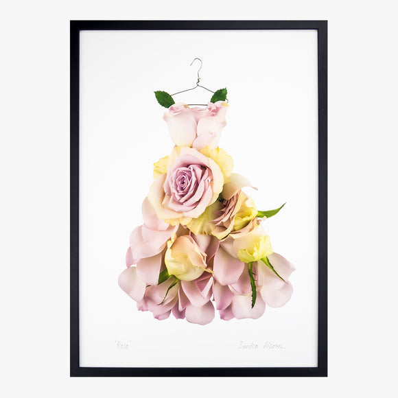 rosa dress art print by petal & pins