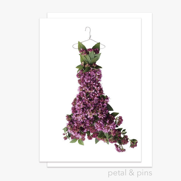 oregano dress greeting card by petal & pins