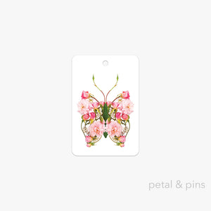 butterfly pearls gift tag by petal & pins