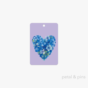 hydrangea blues gift tag