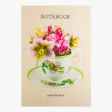 vintage teacup notebook - latte - by petal & pins