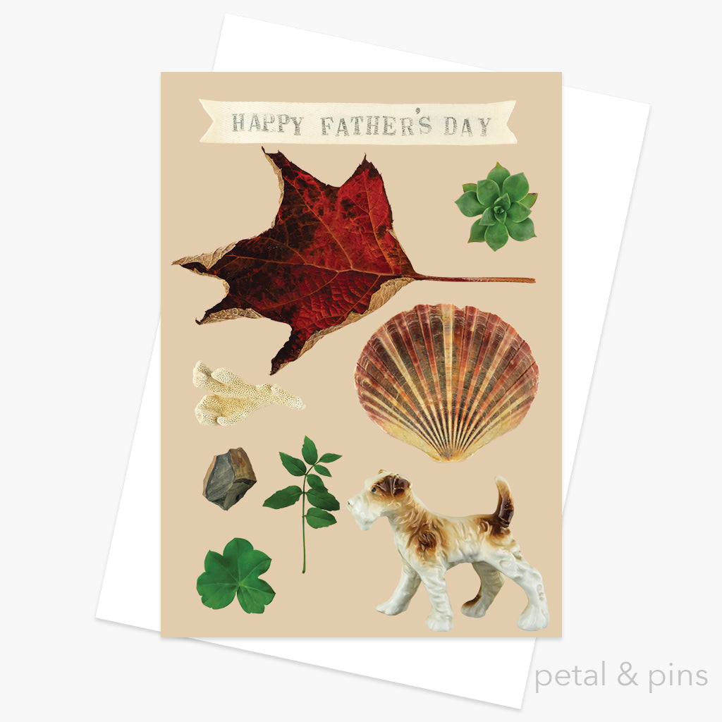 for dad - fathers day card by petal & pins