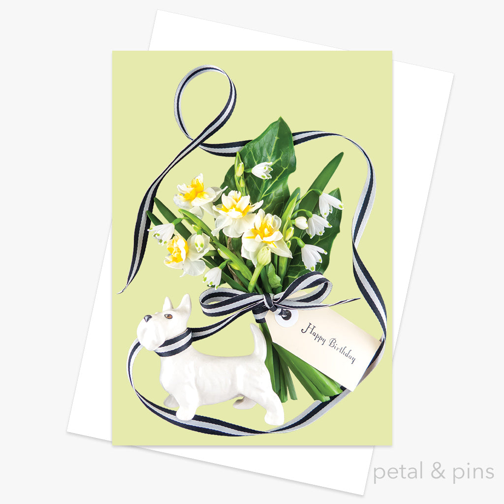 birthday bouquet greeting card by petal & pins