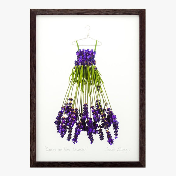 campo de flori lavender dress art print by petal & pins