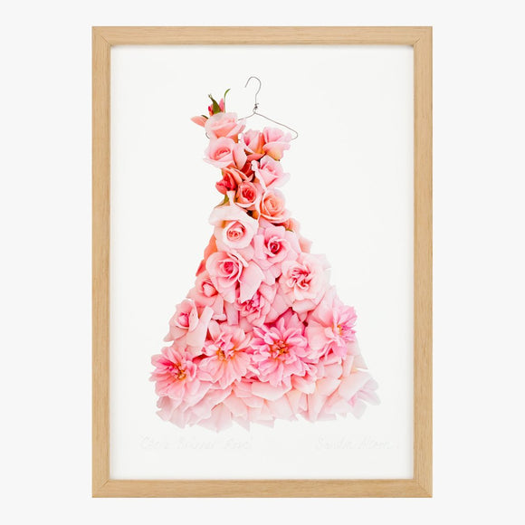cécile brünner rose dress art print by petal & pins