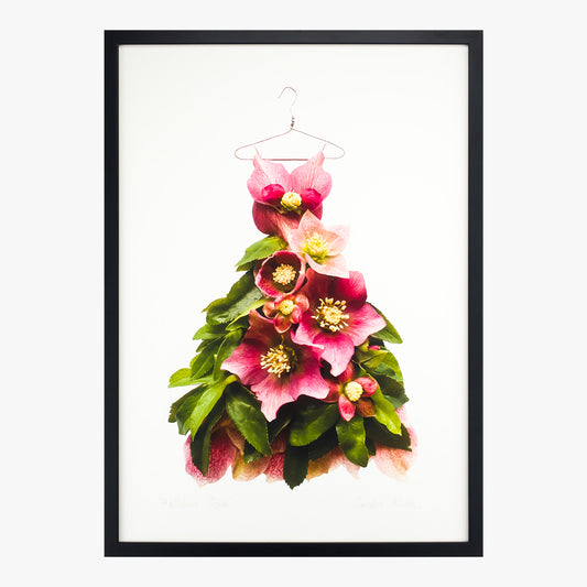 hellebore gown art print by petal & pins