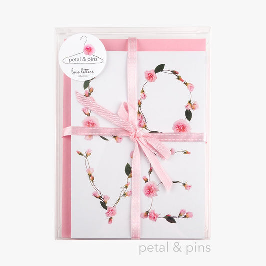 love letters box set of six cards by petal & pins