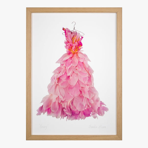 peony ballgown art print by petal & pins